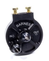 Remote Oil Filter Mount - Single Filter - 13/16-16 in Thread Size - 10 AN Male Inlet - 10 AN Male Outlet - Bolt-On - Aluminum - Black Anodized - Each thumbnail 1