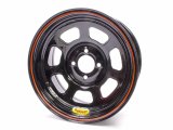 Wheel - 8 Spoke D-Hole Lightweight - 14 x 7 in - 2.000 in Backspace - 4 x 100 mm Bolt Pattern - Steel - Black Powder Coat - Each thumbnail 1