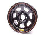Wheel - 8 Spoke D-Hole Lightweight - 14 x 7 in - 4.000 in Backspace - 4 x 100 mm Bolt Pattern - Steel - Black Powder Coat - Each thumbnail 1