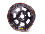 Wheel - 8 Spoke D-Hole Lightweight - 14 x 7 in - 3.000 in Backspace - 4 x 4.25 in Bolt Pattern - Steel - Black Powder Coat - Each thumbnail 1