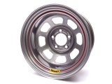 Wheel - 8 Spoke D-Hole Lightweight - 15 x 10 in - 4.000 in Backspace - 5 x 5.00 in Bolt Pattern - Steel - Silver Powder Coat - Each thumbnail 1