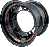 Wheel - Ultra Light Wide 5 - 15 x 10 in - 5.000 in Backspace - Wide 5 Bolt Pattern - Steel - Black Powder Coat - Each thumbnail 1