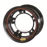 Wheel - 8 Spoke D-Hole Lightweight - 15 x 10 in - 7.000 in Backspace - Wide 5 Bolt Pattern - Steel - Black Powder Coat - Each thumbnail 1