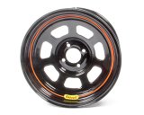 Wheel - 8 Spoke D-Hole Lightweight - 15 x 7 in - 4.000 in Backspace - 4 x 100 mm Bolt Pattern - Steel - Black Powder Coat - Each thumbnail 1