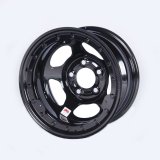 Wheel - Inertia Advantage - 15 x 8 in - 3.000 in Backspace - 5 x 5.00 in Bolt Pattern - Beadlock - Steel - Black Powder Coat - Each thumbnail 1