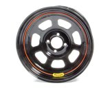 Wheel - D-Hole - 15 x 8 in - 5.000 in Backspace - 4 x 100 mm Bolt Pattern - Steel - Black Powder Coat - Each thumbnail 1
