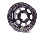 Wheel - D-Hole Lightweight - 15 x 8.75 in - 4.000 in Backspace - 5 x 5.00 in Bolt Pattern - Beadlock - Steel - Black Powder Coat - Each thumbnail 1