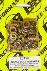 Flat Washer - 0.313 in ID - 0.59 in OD - 0.1 in Thick - Steel - Cadmium - Universal - Set of 100 thumbnail 1