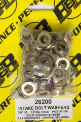 Flat Washer - 0.375 in ID - 0.625 in OD - 0.1 in Thick - Steel - Cadmium - Universal - Set of 100 thumbnail 1