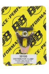 Distributor Hold Down - Stud Mounted - Hardware Included - Steel - Cadmium - Chevy V8 - Each thumbnail 1