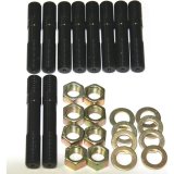 Supercharger Stud - 7/16 in Thread - 2-1/2 / 3 in Long - Hex Head Nuts - Aluminum - Black Anodized - Blower Drive Service Superchargers - Kit thumbnail 1