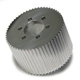 Supercharger Pulley - HTD - 3-1/2 in Wide - 52 Tooth - 8 mm Pitch - Aluminum - Polished - Each thumbnail 1