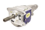 Transmission - Late Model - Manual - 2-Forward Speeds - Reverse - Internal Hydraulic Clutch - 10 Input Spline - Aluminum Case - Each thumbnail 1