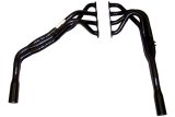 Headers - Dirt Late Model - Tri-Y - 1.625 to 1.75 in Primary - 4 in Collector - Gaskets Included - Steel - Black Paint - 23 Degree Head - Small Block Chevy - Kit thumbnail 1