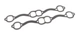 Exhaust Header / Manifold Gasket - 1.870 x 1.570 in Oval Port - Graphite - Small Block Chevy - Pair thumbnail 1
