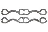 Exhaust Header / Manifold Gasket - 1.550 x 1.670 in D Port - Graphite - Small Block Chevy - Pair thumbnail 1