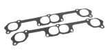 Exhaust Header / Manifold Gasket - 2.060 x 1.900 in Oval Port - Graphite - Small Block Chevy - Pair thumbnail 1