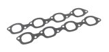 Exhaust Header / Manifold Gasket - 2.070 x 1.970 in Oval Port - Graphite - Big Block Chevy - Pair thumbnail 1
