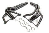 Headers - IMCA-UMP Modified - 1.75 to 1.875 in Primary - 3.5 in Collector - Gaskets Included - Steel - Black Paint - Small Block Chevy - Pair thumbnail 1