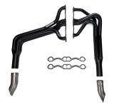 Headers - IMCA-UMP Modified - 1.625 to 1.75 in Primary - 2.75 in Collector - Steel - Black Paint - Small Block Chevy - Pair thumbnail 1