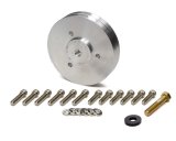 Supercharger Pulley - Accessory Pulley - V-Belt - 2 Grooves - Aluminum - Polished - Big Block Chevy - Each thumbnail 1