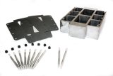 Supercharger Spacer - 4 in Tall - Aluminum - Polished - 6-71 to 14-71 Supercharger - Each thumbnail 1