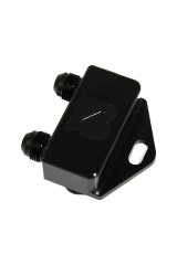 Fitting - Transmission Cooler - 90 Degree - 8 AN Male - Aluminum - Black Anodized - 6R80E Transmissions - Each thumbnail 1