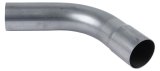 Exhaust Bend - 60 Degree - 3 in Diameter - 6 in Radius - 8 x 9.5 in Legs - Steel - Natural - Each thumbnail 1