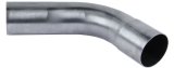 Exhaust Bend - 60 Degree - 3 in Diameter - 4.5 in Radius - 7 x 8.625 in Legs - Steel - Natural - Each thumbnail 1