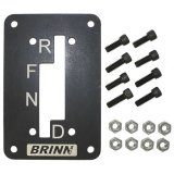 Shifter Gate Plate - Steel - Black Powder Coat - Brinn Predator Circle Track Transmission - Each thumbnail 1