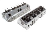 Cylinder Head - Dragon Slayer - Assembled - 2.080 / 1.600 in Valves - 225 cc Intake - 64 cc Chamber - 1.550 in Springs - Angle Plug - Aluminum - Small Block Chevy - Pair thumbnail 1