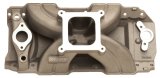 Intake Manifold - Square Bore - Single Plane - Rectangle Port - Aluminum - Natural - Big Block Chevy - Each thumbnail 1