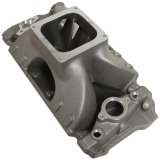 Intake Manifold - Dominator Flange - Single Plane - Oval Port - Aluminum - Natural - Big Block Chevy - Each thumbnail 1