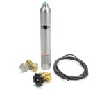 CO2 Bottle and Regulator - 10 oz - 100 psi - Hardware / Line - Aluminum - Natural - Kit thumbnail 1