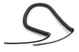 Spiral Cable - Heavy Duty - 18 Gauge Wire - Stretches to 6 ft - Vinyl Insulation - Copper - Black - Universal - Each thumbnail 1