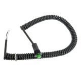 Push Button Switch - Momentary - 12 amps - 12/16V - Spiraled Cord - Green Button - Each thumbnail 1