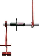 Pedal Assembly - Gas - Straight Foot Box Mount - Aluminum - Red Anodized - Universal - Each thumbnail 1