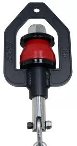 Suspension Limiter - Bolt-On - Bushing / Bracket / Chain - Steel - Black Powder Coat - Each thumbnail 1