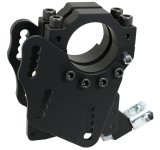 Trailing Arm Bracket - Sport - Axle Mount - Clamp-On - Forward Mounting - Driver Side - Adjustable - Hardware Included - Steel - Black Powder Coat - Universal - Each thumbnail 1