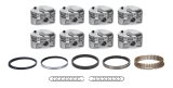 Piston and Ring - Forged - 4.310 in Bore - 1/16 x 1/16 x 3/16 in Ring Grooves - Plus 24.40 cc - Big Block Chevy - Kit thumbnail 1