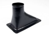 Air or Brake Duct - Bumper Mount - Driver / Passenger Side - Single 3 in Tube - 9.5 in Long x 5 in Wide - Plastic - Black - Each thumbnail 1