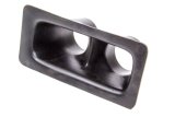 Air or Brake Duct - Bumper Mount - Driver / Passenger Side - Dual 3 in Tube - 10.75 in Long x 5 in Wide - Plastic - Black - Each thumbnail 1