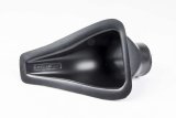Air or Brake Duct - Body Mount - Driver / Passenger Side - Single 2.5 in Tube - 9 in Long x 5.75 in Wide - NACA - Plastic - Black - Each thumbnail 1