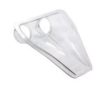 Air or Brake Duct - Body Mount - Driver / Passenger Side - Dual 3 in Tube - 10.5 in Long x 9 in Wide - NACA - Plastic - Clear - Each thumbnail 1