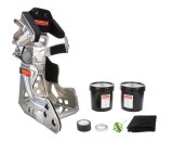 Seat and Cover - ProLite Slide Job Advantage - 15 in Wide - 10 Degree Layback - HANS Cut-Out - Molded Urethane Cover - Aluminum - Natural - Kit thumbnail 1