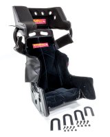 Seat and Cover - Sprint Advantage SlideJob - 16-1/2 in Wide - 10 Degree Layback - HANS Cut-Out - Black Velour Cover Included - Aluminum - Black Powder Coat - Kit thumbnail 1