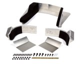Head and Shoulder Support - Black Cloth Cover Included - Aluminum - Natural - Butler Built Seats - Each thumbnail 1