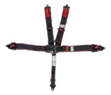 Harness - 5 Point - Latch and Link - SFI 16.1 - Pull Up Adjust - Bolt-In - Individual Harness - Black - Kit thumbnail 1
