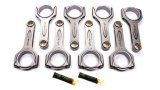 Connecting Rod - Compstar - H Beam - 5.700 in Long - Bushed - 7/16 in Cap Screws - ARP2000 Bolt - Forged - Steel - Small Block Chevy - Set of 8 thumbnail 1