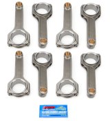 Connecting Rod - Compstar Xtreme - H Beam - 6.535 in Long - Bushed - 7/16 in Cap Screws - ARP2000 Bolt - Forged - Steel - Big Block Chevy - Set of 8 thumbnail 1